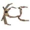 Helmet Chin Strap, Adjustable Tactical Helmet Dial Suspension System Chin Strap for, MICH, Wendy, Universal Comfort Helmet Accessory Replacement with Bolts and Screws (Mud Color) view 3