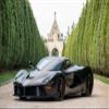 LZLRUN Car Metallic Satin Matte Chrome Ice Vinyl Wrap Sticker Bubble Free (Black, 1ft x 5ft) view 2