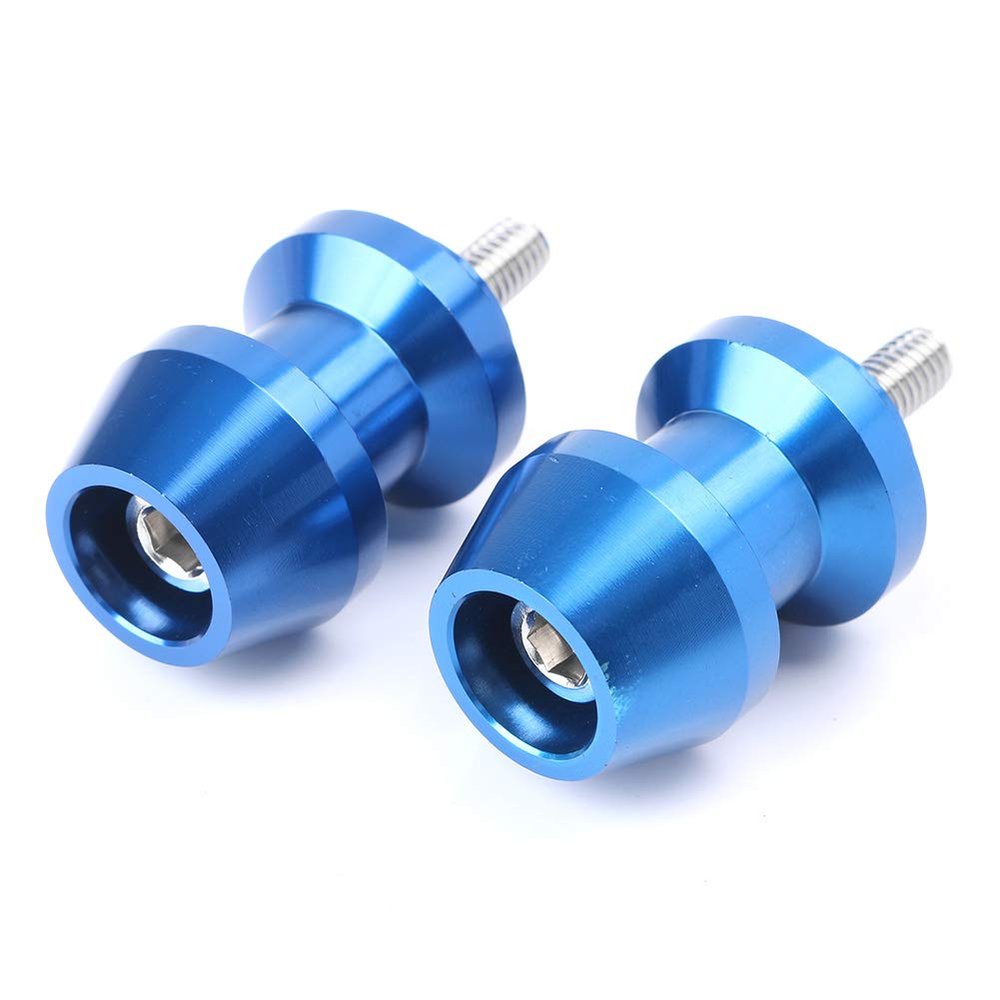 LIRU 6MM Swingarm Spools Sliders Stand M6 Universal Swing Arm Stand Screw for Yamaha YZF-R1 / YZF-R6 1998-2013, YZF-R6S All Year, FZ1 FZ6 2004-2008, FZ8 2011-2012, Blue, Blue
