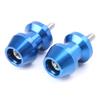 LIRU 6MM Swingarm Spools Sliders Stand M6 Universal Swing Arm Stand Screw for Yamaha YZF-R1 / YZF-R6 1998-2013, YZF-R6S All Year, FZ1 FZ6 2004-2008, FZ8 2011-2012, Blue, Blue view 1