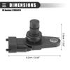 Motoforti Automotive Replacement Crankshaft Position Sensor, for Chevrolet Equinox Sport 2009 2008, Plastic, 12608424, Black, 5pcs view 4