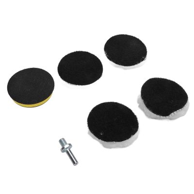6pcs 3in Imitation Wool Polishing Pad Kit with 5 8in?11 Drill Adapter Buffing Pads Backing Plate Compound Buffing Sponge Pads Cutting Polishing Pad for Car Buffer