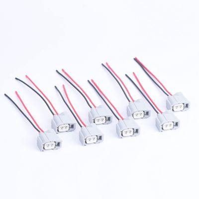 DECKBU 8pcs 2 Pin Fuel Injector Nozzle Connector Plug with Wire for Toyata Corolla Camry RDX RAV4 6189-0611 90980-11875