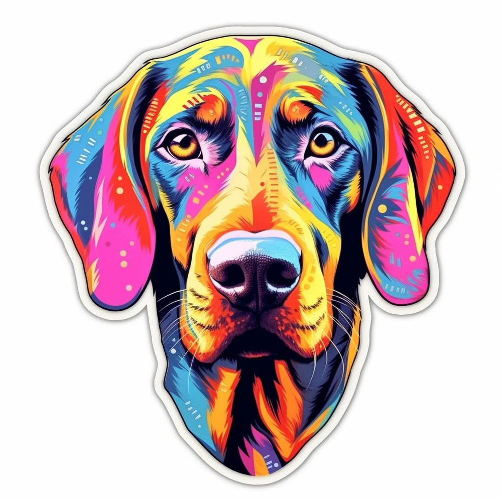 Yoonek Graphics Catahoula Leopard Catahoula Leopard Dog Vinyl Decal Sticker for Car, Laptop, Tumbler, More. #0010687-4"