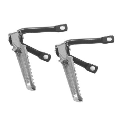 BOMATY Footrest Footpegs 2Pcs Aluminum Alloy Foot Pegs Durable Rear Pedals Motorcycle Bicycle Accessories Durable Folding Footrests Foot Pedals