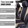 AICEL 9 Piece Car Seat Covers Set Mesh Fabric Auto Seat Protectors Beige view 2