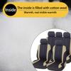 AICEL 9 Piece Car Seat Covers Set Mesh Fabric Auto Seat Protectors Beige view 4