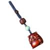 Tofficu Xiaofu Pig Pendant Wooden Keychain Keychains for Car Keys Car Key Chain Pig Keychains Charm Lovely Keyring Wear-resistant Key Chain Retro Bag Accessories Mini view 1