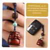 Tofficu Xiaofu Pig Pendant Wooden Keychain Keychains for Car Keys Car Key Chain Pig Keychains Charm Lovely Keyring Wear-resistant Key Chain Retro Bag Accessories Mini view 3