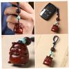 Tofficu Xiaofu Pig Pendant Wooden Keychain Keychains for Car Keys Car Key Chain Pig Keychains Charm Lovely Keyring Wear-resistant Key Chain Retro Bag Accessories Mini view 4