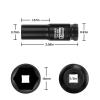 ZOYAKKI 1/2" Drive x 13 mm Deep 6 PT Impact Socket, CR-MO,1/2-inch Drive 6 Point Axle Nut Socket for Easy Removal of Axle Shaft Nuts (Metric 13MM) view 2