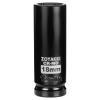 ZOYAKKI 1/2" Drive x 18 mm Deep 6 PT Impact Socket, CR-MO,1/2-inch Drive 6 Point Axle Nut Socket for Easy Removal of Axle Shaft Nuts (Metric 18MM) view 1
