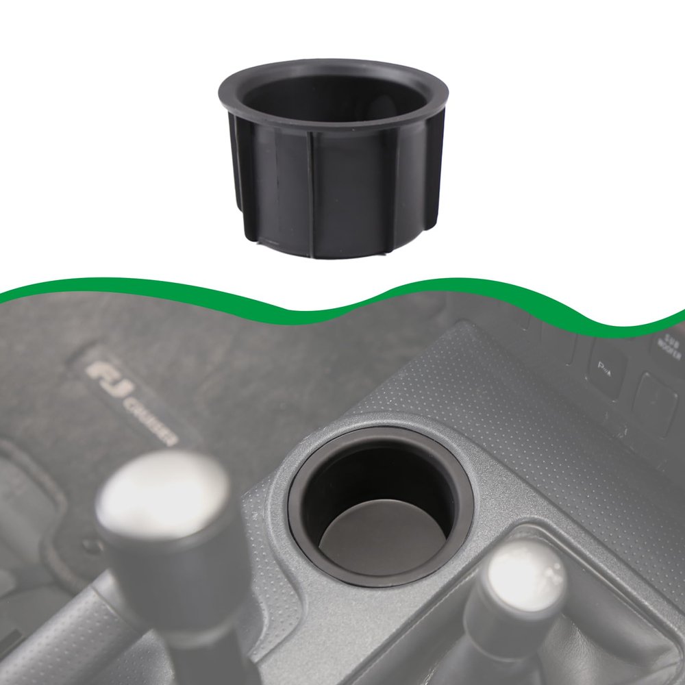 Central Water Cup Holder Compatible with FJ Cruiser 2007-2021 Car Center Console Cup Holder Storage Box Replacement Parts (Black 1 Piece)