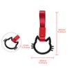 Q1-TECH, JDM Tsurikawa Ring Japanese Subway Train Bus Car Handle KITTY Cat Handle Hand Strap Rear Front Bumper Warning Rings Drift Charm Drift Bosozoku Car Accessory (KITTY CAT-BKRD) view 3