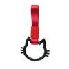 Q1-TECH, JDM Tsurikawa Ring Japanese Subway Train Bus Car Handle KITTY Cat Handle Hand Strap Rear Front Bumper Warning Rings Drift Charm Drift Bosozoku Car Accessory (KITTY CAT-BKRD) view 4