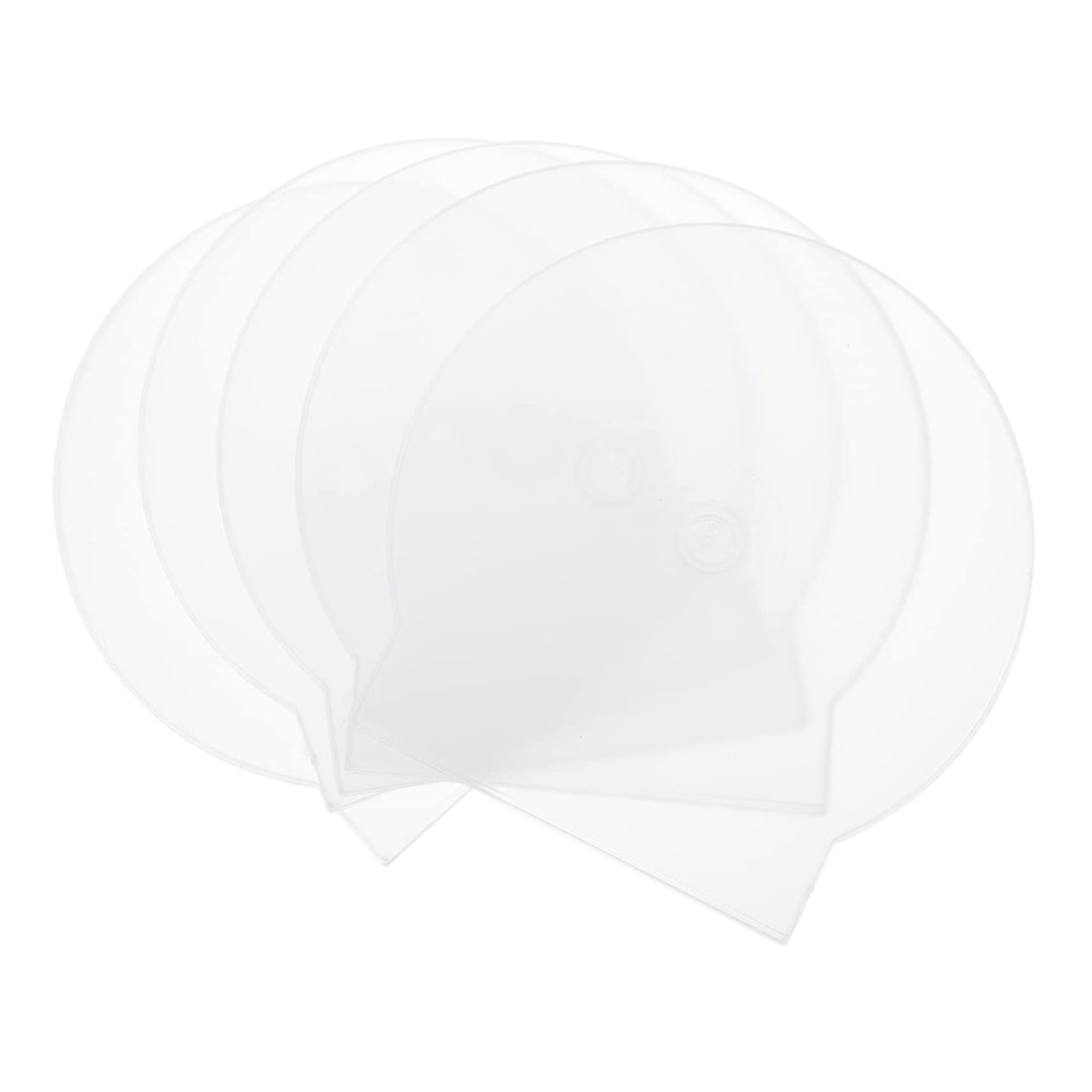 Homoyoyo 20pcs Transparent Plastic Cd Storage Case Optical Disc Holder Easy Viewing Shell and Wear-Resistant Design for Organizing and DVDs
