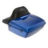 Harley Tour Pack Motorcycle King Tour Pack For 2009+ Harley Touring FLH - Bright Billiard Blue, Top Luggage Rack, Detachable Mounting Bracket & Black Trunk Liners view 2