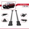 accessorypart Compatible with Opel Frontera 1992-1998 Fly Model Car Roof Rack Cross Bar Gray Aluminium 2 Bars view 3