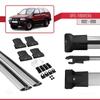 accessorypart Compatible with Opel Frontera 1992-1998 Fly Model Car Roof Rack Cross Bar Gray Aluminium 2 Bars view 4