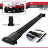 accessorypart Compatible with Opel Frontera 1992-1998 Fly Model Car Roof Rack Cross Bar Black Aluminium 2 Bars view 3