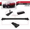 accessorypart Compatible with Opel Frontera 1992-1998 Fly Model Car Roof Rack Cross Bar Black Aluminium 2 Bars view 4
