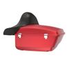 Advanblack Motorcycle Trunk King Tour Trunk Pack for 2009+ Harley FLH Touring - Wicked Red Denim, Quick Release Detachable Mounting Rack, Luggage Rack & Black Stitch Liners view 2