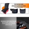 Advanblack Motorcycle Trunk King Tour Trunk Pack for 2009+ Harley FLH Touring - Wicked Red Denim, Quick Release Detachable Mounting Rack, Luggage Rack & Black Stitch Liners view 3