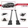 apline Compatible with Nissan Primera 3 (W12) Traveller 2002-2007 Fly Model Car Roof Rack Cross Bar Grey Aluminium 2 Bars view 3