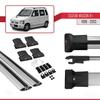 apline Compatible with Suzuki Wagon R+ 1998-2003 Fly Model Car Roof Rack Cross Bar Grey Aluminium 2 Bars view 4