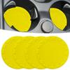 Car Cup Holder Coaster, 4 Pack 2.75 Inch Diameter PVC Non-Slip Universal Insert Coaster, Durable, Suitable for Most Car Interior, Car Accessory for Women Men Yellow view 1