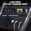 BRALI USB Data Recovery Module Hub for Tesla Model 3/Y 2021-2023, 6-in-1 Docking Station with 4 USB Ports, 2 PD Fast Charging Ports (35W/65W), Black view 2