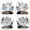 Detroit Axle - Front & Rear Brake Calipers w/Bracket + Brake Pads view 1