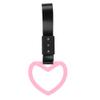 JDM Tsurikawa Ring Japanese Bus Car Handle Cute Heart Shaped Handle Hand Strap Rear Front Bumper Warning Rings (Pink -BK) view 4