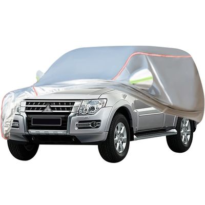 ACHETE Car Covers are Suitable for 2000-2004 Mitsubishi Montero Sport ES/LS/LTD/XLS,Water, Rain, Sun and Snow Resistant Oxford Fabric Car Cover,with Side Door Zip (Color : White, Size : XLS)