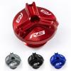 SSFRI Motorcycle Engine Oil Filler Cap Bolt Cover Protection Compatible with Yamaha r3 2021 YZF-R3 YZF R3 2015-2017 2018 219 2020 2022 (Color : R3 red, Size : A) view 3
