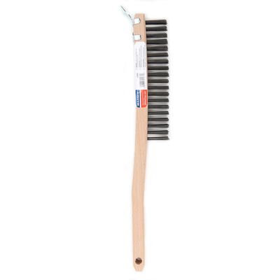 WARNER TOOL PRODUCTS 15 in. L Carbon Steel Wire Brush with Scraper - Total Qty: 6