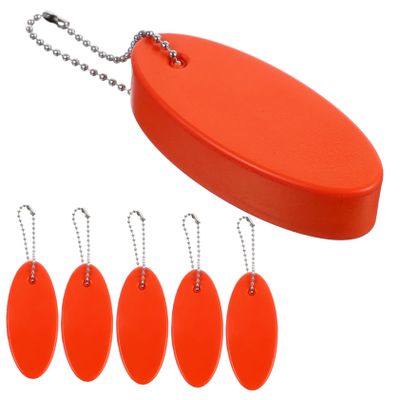 BESPORTBLE 6pcs Floating Keychain Oval Key for Water Sports Pu Material Random Colors for Boating Fishing Sailing and Outdoor Activities Lightweight and Portable