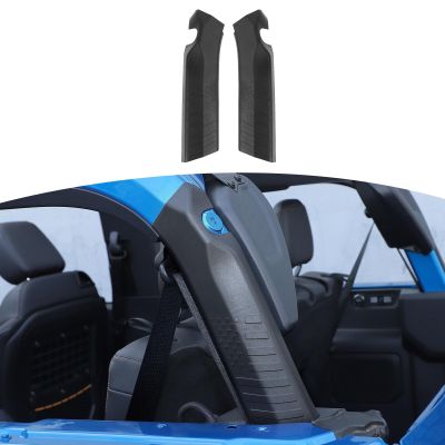 RT-TCZ for Bronco Roll Bar Cover D Pillar Protector Compatible with Ford Bronco 2021 2022 2023 2 Door Black Exterior Accessories 2pcs(Not for Sport)