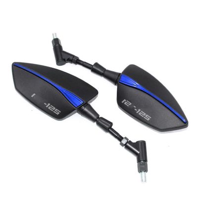 BOMATY Rearview Mirror for Y&AMAHA MT-125 MT125 for MT 125 Universal Motorcycle Accessories 360 Degree Rotatable Prevent Dazzling Rearview Mirror Bar End Mirror (Color : 3)