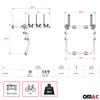 Bike Racks 3 Bike Carrier Hitch Mount for Nissan Juke 2011-2017 Black view 3