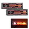 ZLAMP 2pcs 12V 24V Trailer Truck Caravan Boat Car Led Rear Stop Tail Light Waterproof Flow Steering Brake Reversing Traffic Fog Lamp (Color : 12V, Size : 2PCS-02) view 1