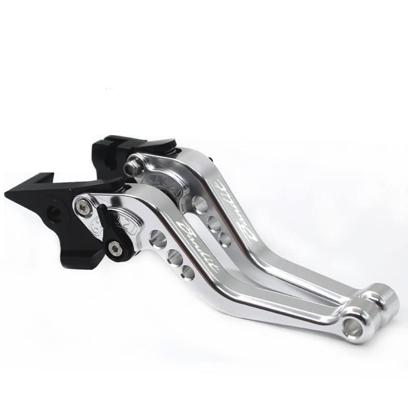 TESTUN W for Suzuki GSF650 2007 GSF1250 2007-2015 GSF 650 1250 Motorcycle Brake Clutch Levers Handle Bar Handbrak Y (Color : Silver)