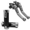 TESTUN W for Suzuki GSF650 2007 GSF1250 2007-2015 GSF 650 1250 Motorcycle Brake Clutch Levers Handle Bar Handbrak Y (Color : Silver) view 4