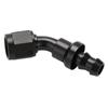 Podavelle 6AN 45 Degree Push Lock Hose Fitting End Adapter Aluminum Black view 3