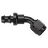 Podavelle 6AN 45 Degree Push Lock Hose Fitting End Adapter Aluminum Black view 4