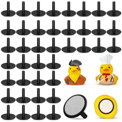 CANIPHA 40pc Plastic Duck Display, Fixed Mount, Self-Adhesive, Gift for Car Lovers, Black