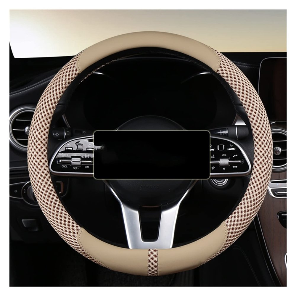 TITIZA Car Steering Wheel Cover Set Universal Car Steering Wheel Cover Breathable Ice Silk Touch Comfortable Car Interior (Color : 3#)