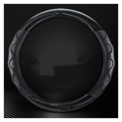 TITIZA Car Steering Wheel Cover Set Universal Car Steering Wheel Cover Carbon Fiber Leather Soft and Breathable Car Interior (Color : 2#)