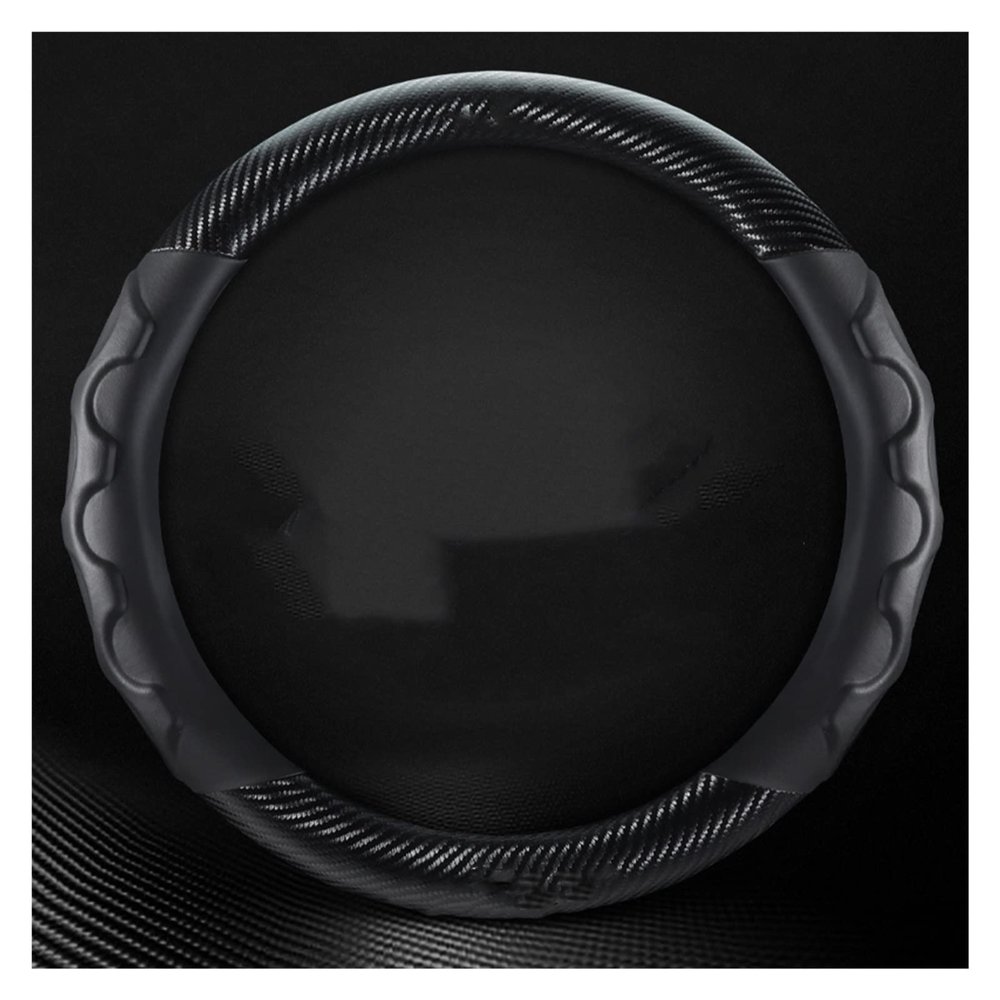TITIZA Car Steering Wheel Cover Set Universal Car Steering Wheel Cover Carbon Fiber Leather Soft and Breathable Car Interior (Color : 2#)