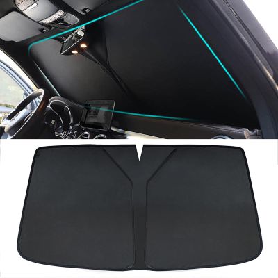 Fit for BMW 2 Series F45 5 Seats 2014-2021,Windshield Sun Shade,Foldable Car Sunshades for Windshield,Black Automotive Windshield Sunshades